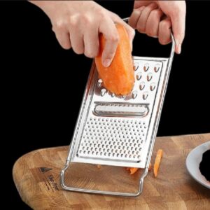 Stainless Steel Kadu Kash Grater – Multi-Purpose Vegetable, Fruit, and Nut Cutter, Chopper & Peeler