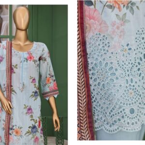 ✨ VIVARI  ✨ 3 Piece  Luxury Lawn Digital Printed Chickenkari Lawn Shirt/ Luxury Digital Printed  Pure Lawn/Unstitched Suit New Collection For Womens