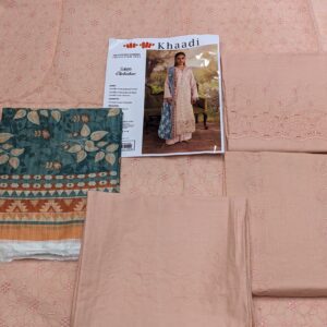 ✨ KHAADI ✨ 3 Piece Khaadi chicken Kari Unstitched Suit new Collection for womens