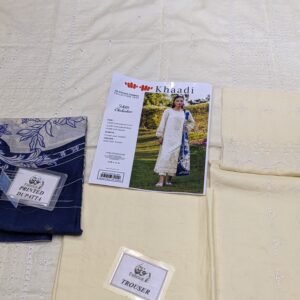 ✨ KHAADI ✨ 3 Piece Khaadi chicken Kari Unstitched Suit new Collection for womens