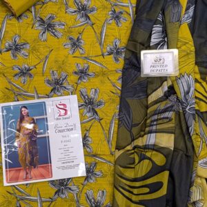 ✨ BINSAEED❤️  Bana Dora 3piece Unstitched Suit SUMMAER LAWN COLLECTION