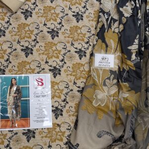 ✨ BINSAEED❤️  Bana Dora 3piece Unstitched Suit SUMMAER LAWN COLLECTION