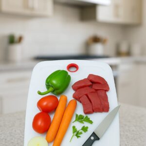 Plastic Chopping Board - Small Size Chopping Board - Cutting Board - Ideal for Food Prep - Chopping Board for Kitchen