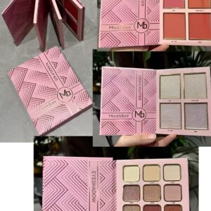Mocallure ES3843 Makeup Kit – 12 Pcs Eyeshadow Palette, 4 Pcs Shimmer Highlighter, 4 Pcs Matte Blush, Multicolor Shades for All Makeup Looks (Random Box)