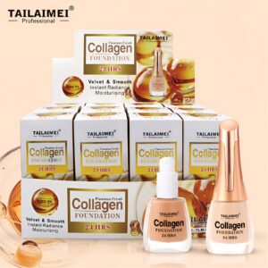 24 Hrs Flawless Finish Collagen Foundation – Long-Lasting Creamy Formula for Smooth, Radiant & Even Skin Tone, 35ml