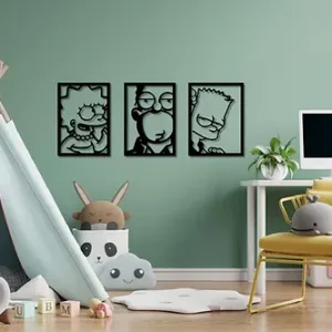 Simpsons Kids room decoration  MDF wood material