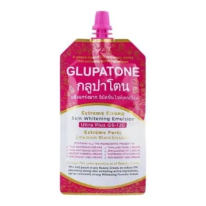 GLUPATONE Extreme Strong Whitening Emulsion Ultra Plus GS-120 For Face  With Homeo Cure Beauty Cream