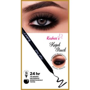 Pack Of 01 - Kashee's Black Kajal Pencil - Kajal Pencil For Eyes - Kashee Kajal Pencil For Girls - Best Quality Kajal