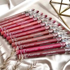 Flormar Waterproof Lip Pencil Set of 12 – Long Lasting, High Quality Lip Liners in Assorted Shades Brown, Pink, Light Brown, Bronze Skin, Arabian Bronze, Metallic Bronze, Peanut Brown, Chocolate Brown, Coffee, Light, Medium, Orange