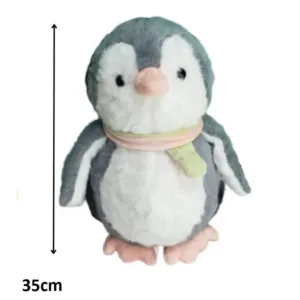 Scarf Penguin Plush Figure | Fluffy & Soft Stuffed Animal Penguin Plush Toy For Kids - 35 CM