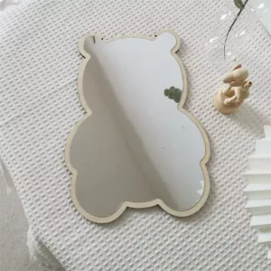 Bear shaped acrylic mirror  - Kids room decoration